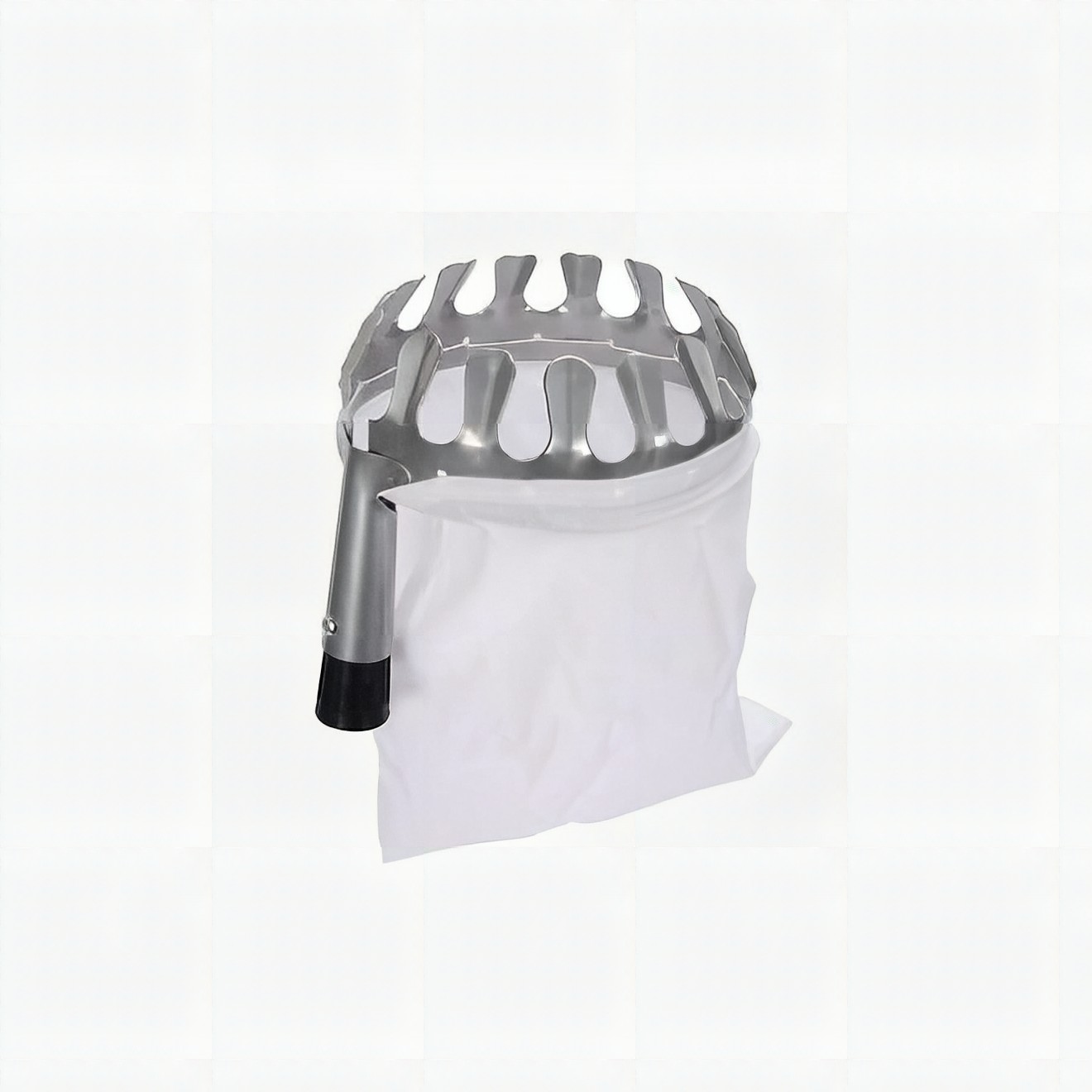 Apanhador de Folhas com Saco — Metal e Tecido Resistente